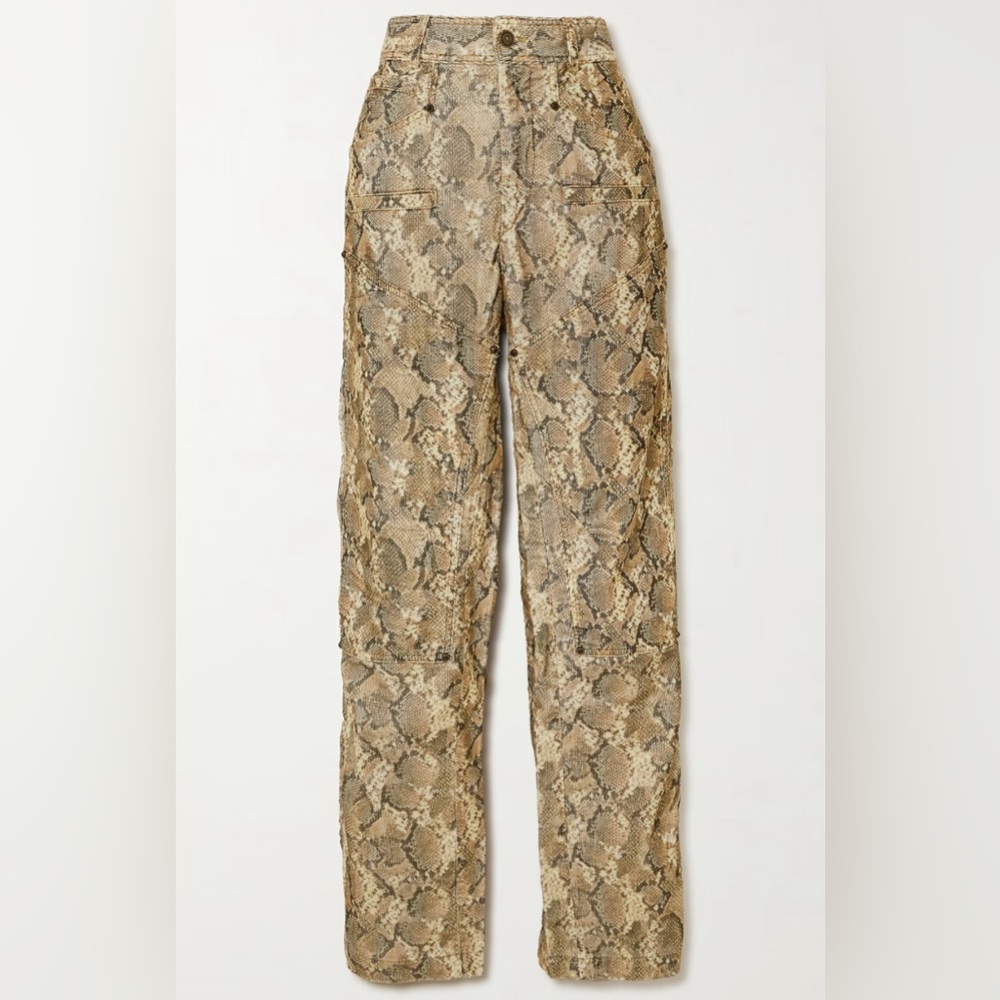 Isabel marant snakeskin pants